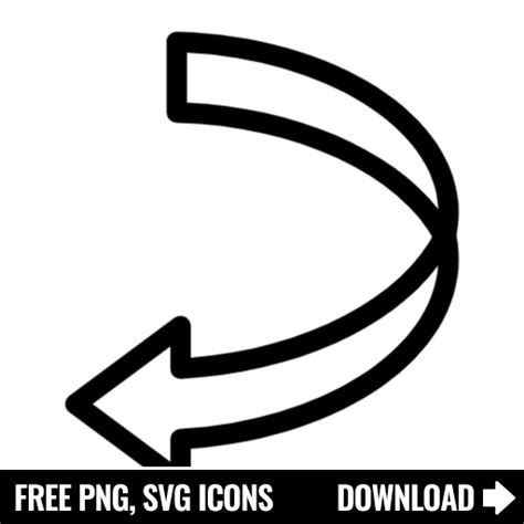 Free Left Curved Arrow Svg Png Icon Symbol Download Image