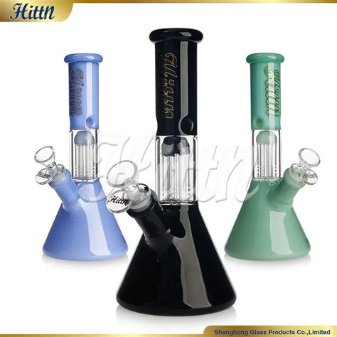 Hittn New Beaker Bong Glass Water Pipe Inches Tree Arms Perc