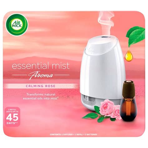 Air Wick Essential Mist Complete Calming Rose 20ml Branded Household