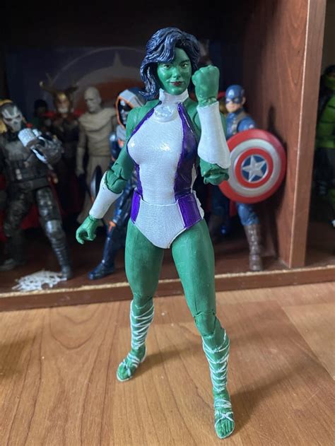 Custom She Hulk Made Using Superwomans Body Mcfarlanefigures