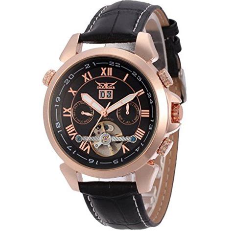 Forsining Men S Automatic Tourbillon Calendar Classic Band Wrist Watch