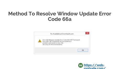 Ppt How To Resolve Window Update Error Code A With Webroot