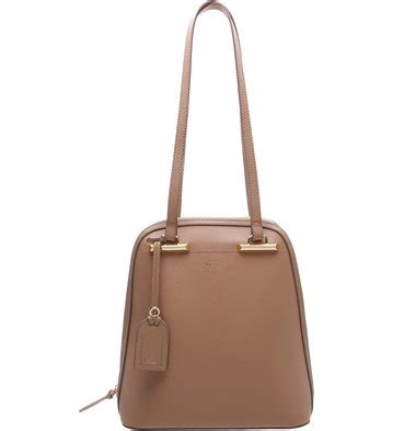 Mochila Couro Auguri Nude Vintage Arezzo