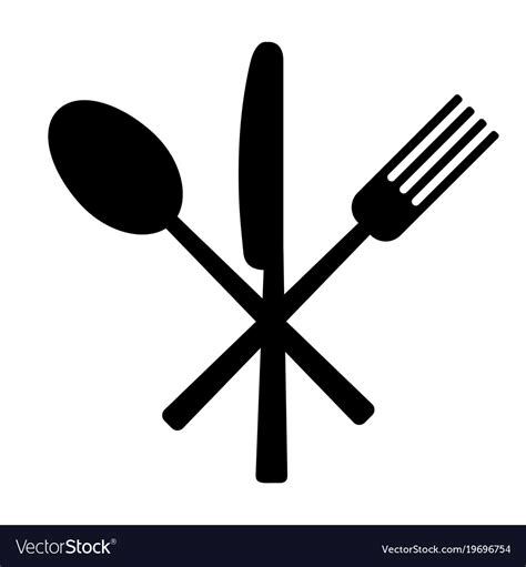 Knife Fork And Spoon Royalty Free Vector Image