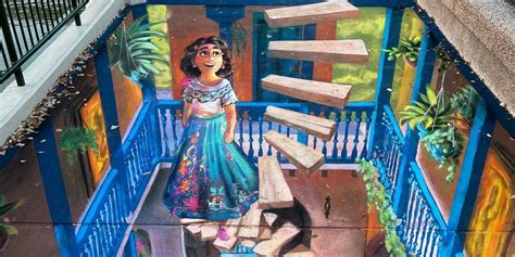 Encanto The Madrigals Casita Recreated In Stunning 3d Street Art