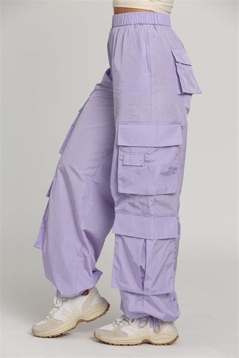 Shiny Purple Cargo Utility Pants【2024】