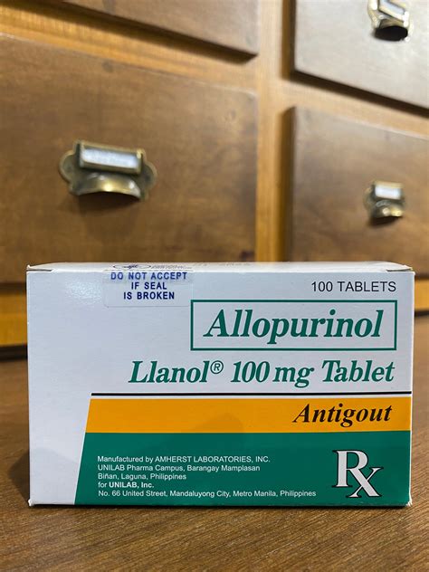 Allopurinol Llanol 100mg Tab 100s Meds For All