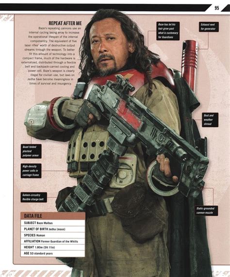 Baze Malbus | Rogue One Ultimate Visual Guide [CHARACTER PROFILES ...