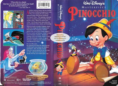 Pinocchio Vhs 1993