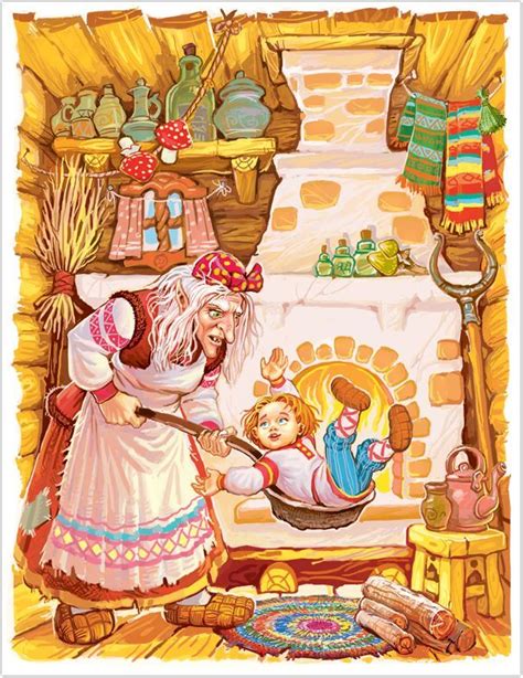 Красочные иллюстрации к русским сказкам Виктора Служаева | Fairytale ...