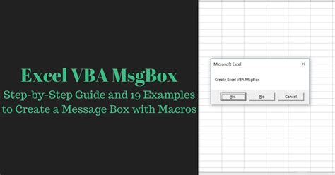 Excel Vba Msgbox Step By Step Guide And 19 Examples Hot Sex Picture