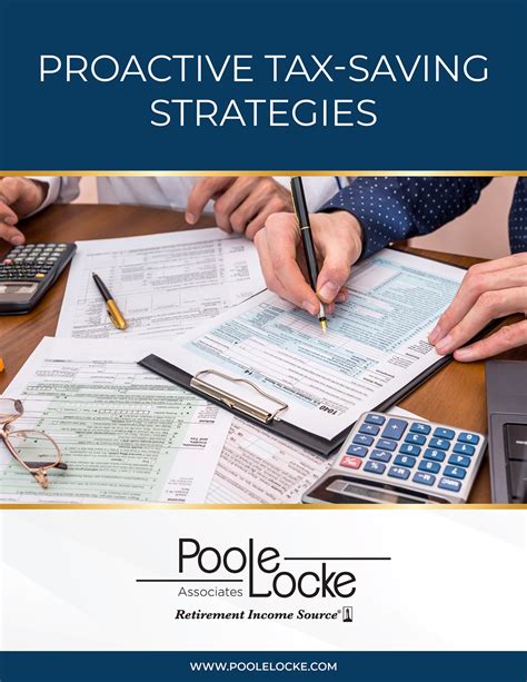 Proactive Tax Saving Strategies Poole Locke Retirement Planning