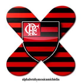 Alphabets By Monica Michielin Alfabeto Flamengo Vermelho Preto Logo