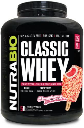 Nutrabio Classic Whey Strawberry Shortcake Protein Powder 5 Lbs Ralphs