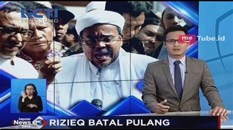 Rizieq Shihab Batal Pulang Ke Indonesia Video Dailymotion