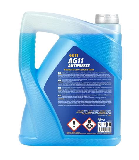 Liter K Hlerfrostschutz Blau Mannol Longterm Antifreeze Ag C