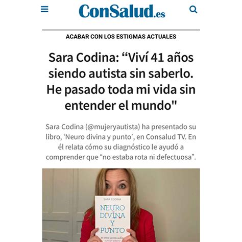 Medios De Comunicaci N Mujer Y Autista Sara Codina