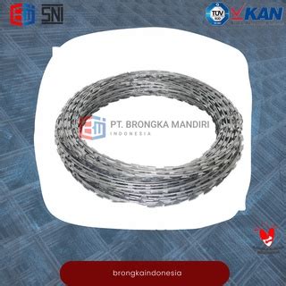 Jual KAWAT SILET CONCERTINA RAZOR WIRE BTO 22 Shopee Indonesia