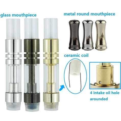 Glass 510 Ceramic Vape Cartridge Atomizer Metal O Pen Vaporizer Ceramic