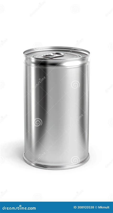 Metal Can On White Background Stock Photo Image Of White Groceries