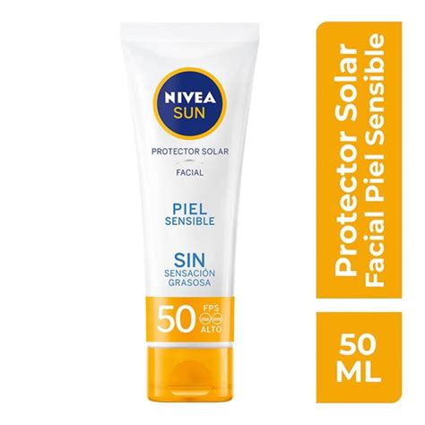 Protector Solar Nivea Sun Fps 50 Piel Sensible 50 Ml Walmart