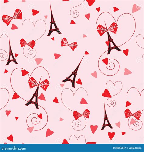 Romantic Seamless Vector Pattern Stock Vector Illustration Of Love