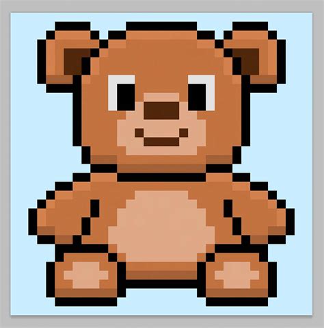 How To Make A Pixel Art Bear Mega Voxels