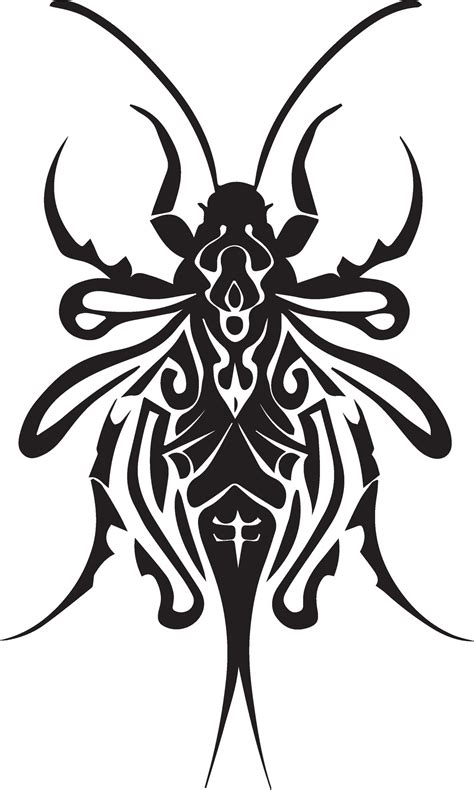 Insect tattoo illustration 26519058 Vector Art at Vecteezy