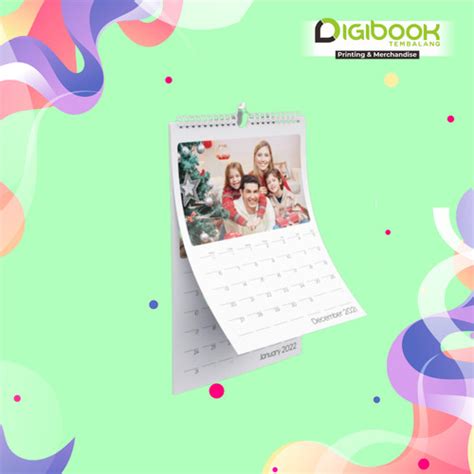 Jual Kalender Dinding 2023 Jilid Spiral Isi 12 Lembar AC 260 Laminasi