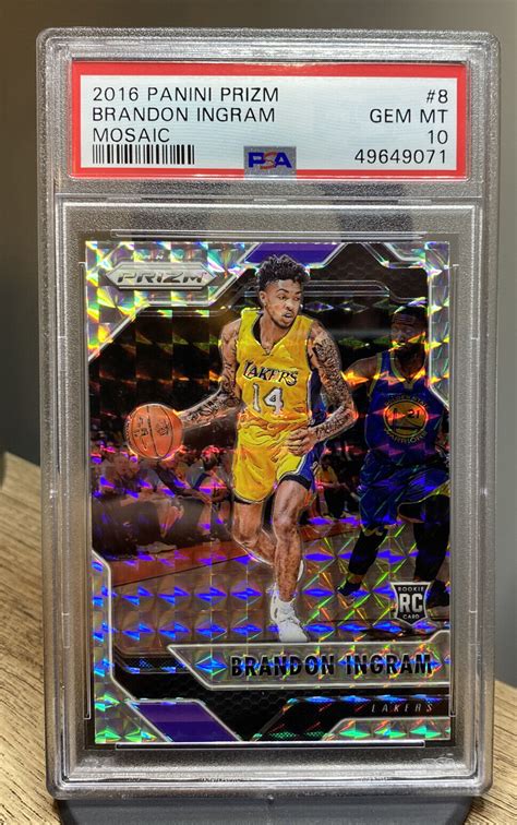 2016 Prizm Mosaic Silver BRANDON INGRAM Rookie Card RC PSA 10 EBay