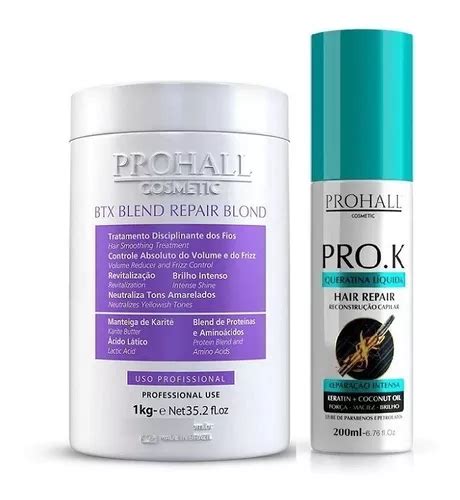 Pro K Prohall Queratina Btx Platinum 1 Kilo Parcelamento Sem Juros