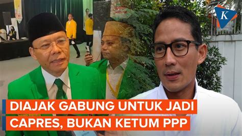 Penjelasan Mardiono Ajak Sandiaga Uno Gabung Ppp Untuk Jadi Calon