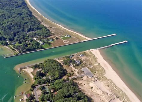 Portage Lake Lighthouse Michigan At