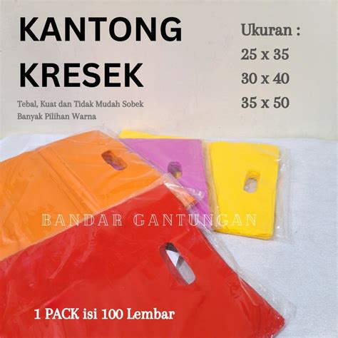 Jual Kantong Plastik Kresek Plong Tebal Kresek Untuk Packing Polos