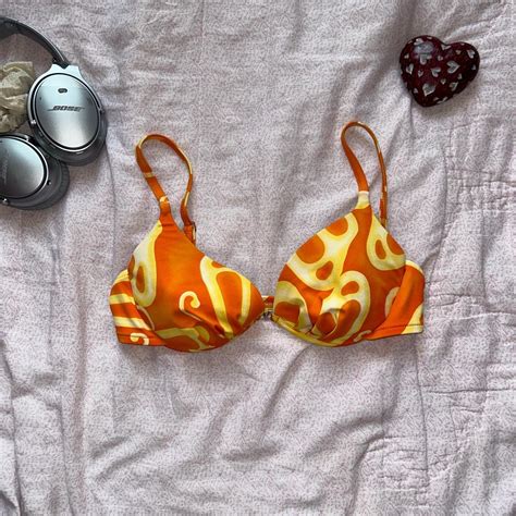 Super Sexy Orange Bikini Top By Venus The Brass Is Depop