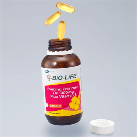 Evening Primrose Oil 1000mg Plus Vitamin E Bio Life