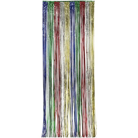 Way To Celebrate Multicolor Foil Fringe Door Curtain Hanging Decoration