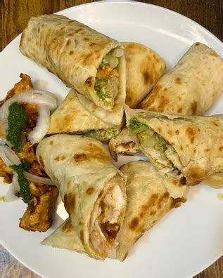 Chicken Tikka Paratha Roll HomeMade Desi Food