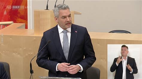 Rede Von Bundeskanzler Karl Nehammer Nationalratssondersitzung