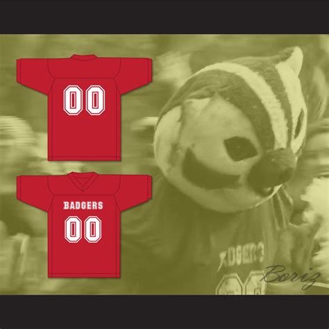 Mascot 00 Putnam Badgers High School Red Football Jersey The Turkey ...