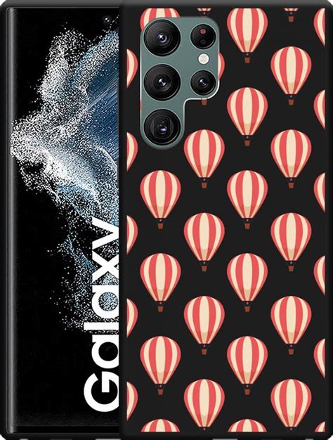 Galaxy S22 Ultra Hoesje Zwart Luchtballonnen Designed By Cazy Bol