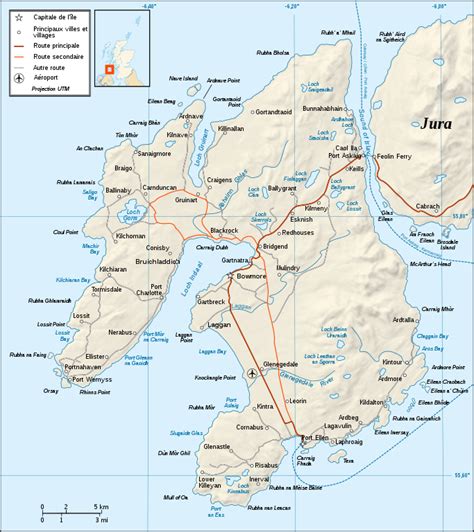 Printable Map Of Islay | Printable Map of The United States