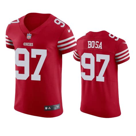 San Francisco 49ers Nick Bosa 2022 23 Vapor Elite Scarlet Jersey Men