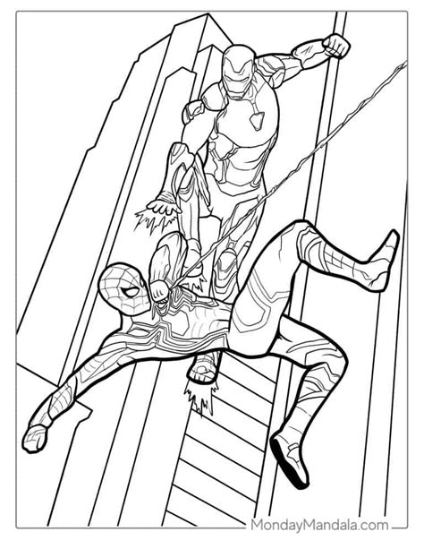 Spider Free Printable Spiderman Colouring Pages And