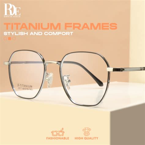 Jual Robins Kacamata Geometric Model Titanium Lensa Anti Radiasi