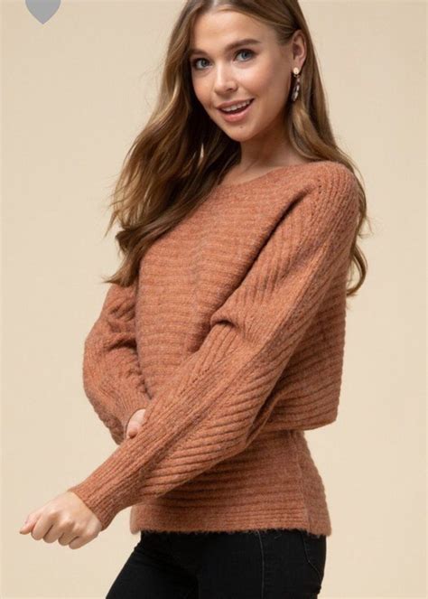 The Warm And Fuzzies Sweater Rust Sweater Fall Fallfashion