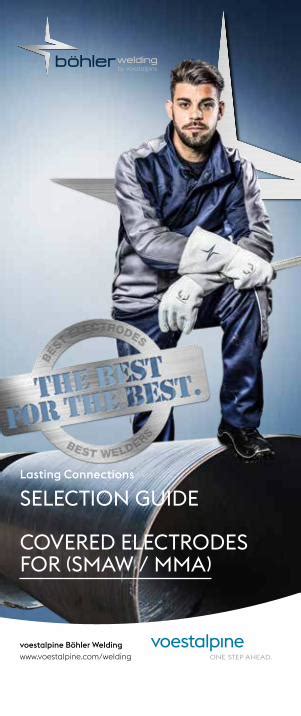 PDF Lasting Connections SELECTION GUIDE COVERED ELECTRODES EN