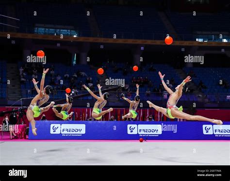 Rhythmic Gymnastics Group Japan Pesaro Hi Res Stock Photography And