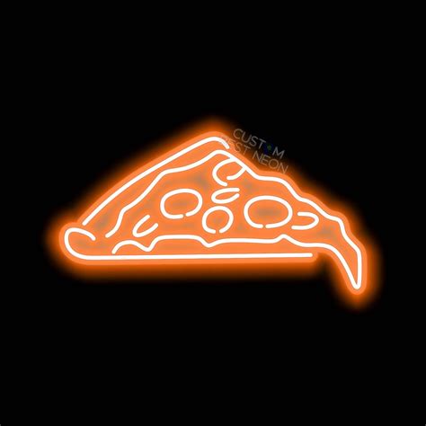 Pizza Slice Neon Sign Pizza Art Neon Lights Pizza Slice Led Sign