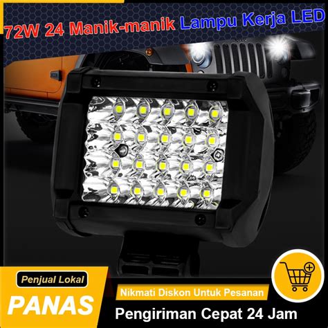 Jual Nippy Hot Sale 72W 24 Manik Manik Lampu Kerja LED 12V Lampu